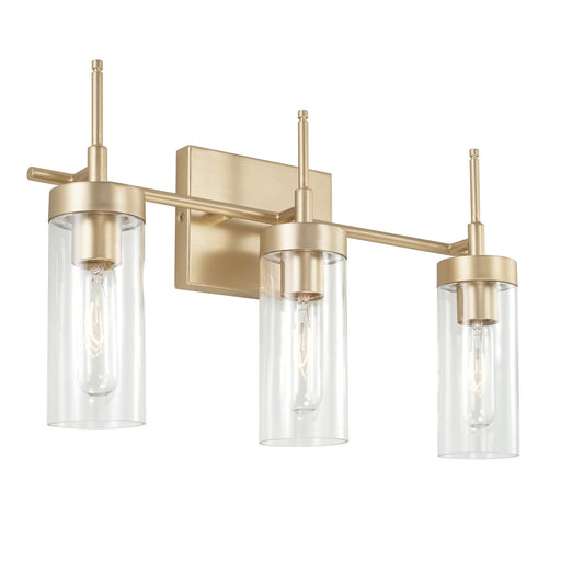 Riley Three Light Vanity Soft Gold
