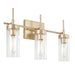Capital Lighting - AA1015SF - Three Light Vanity - Riley - Soft Gold