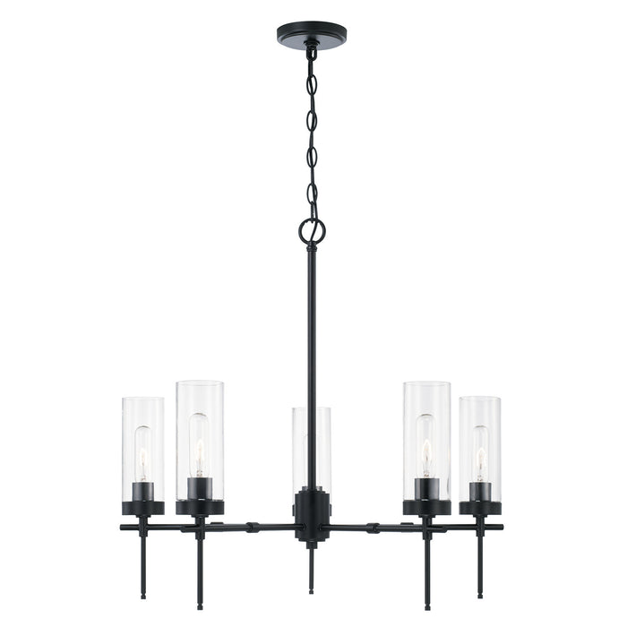 Capital Lighting - AA1017MB - Five Light Chandelier - Riley - Matte Black