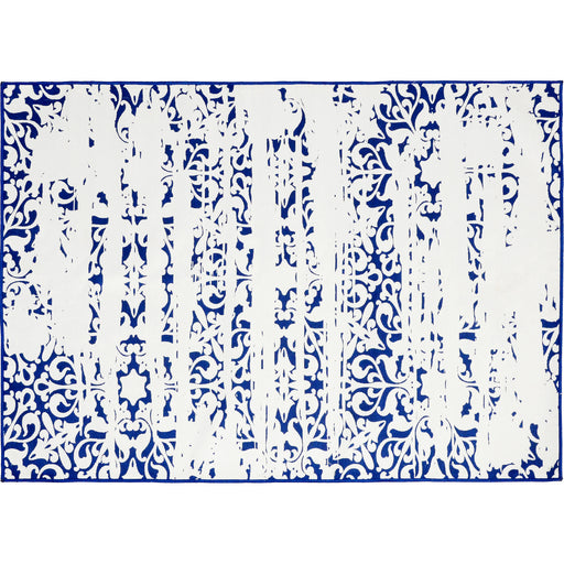 Maltese Rug White,Blue