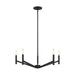 Visual Comfort Studio - 3124305-112 - Five Light Chandelier - Vector - Midnight Black