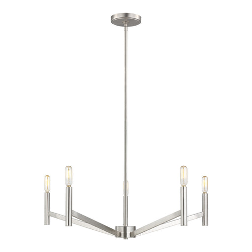 Visual Comfort Studio - 3124305-962 - Five Light Chandelier - Vector - Brushed Nickel