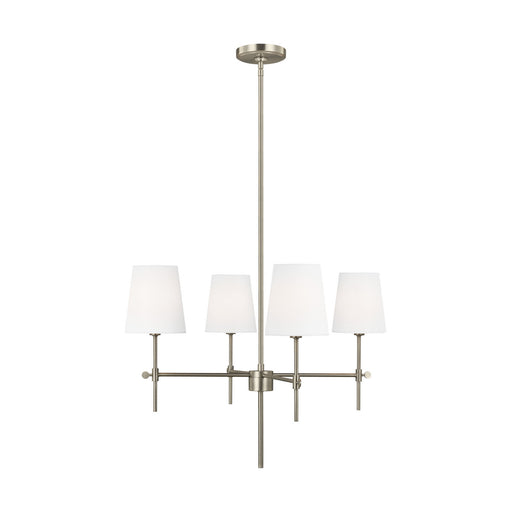 Visual Comfort Studio - 3187204-965 - Four Light Chandelier - Baker - Antique Brushed Nickel