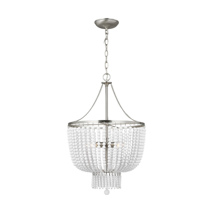 Visual Comfort Studio - 5180704-962 - Four Light Pendant - Jackie - Brushed Nickel