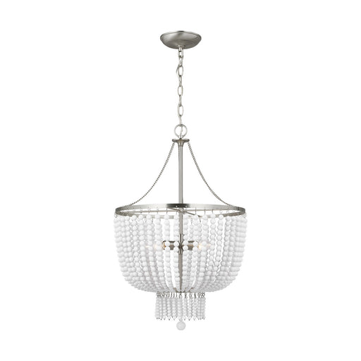 Visual Comfort Studio - 5180704EN-962 - Four Light Pendant - Jackie - Brushed Nickel