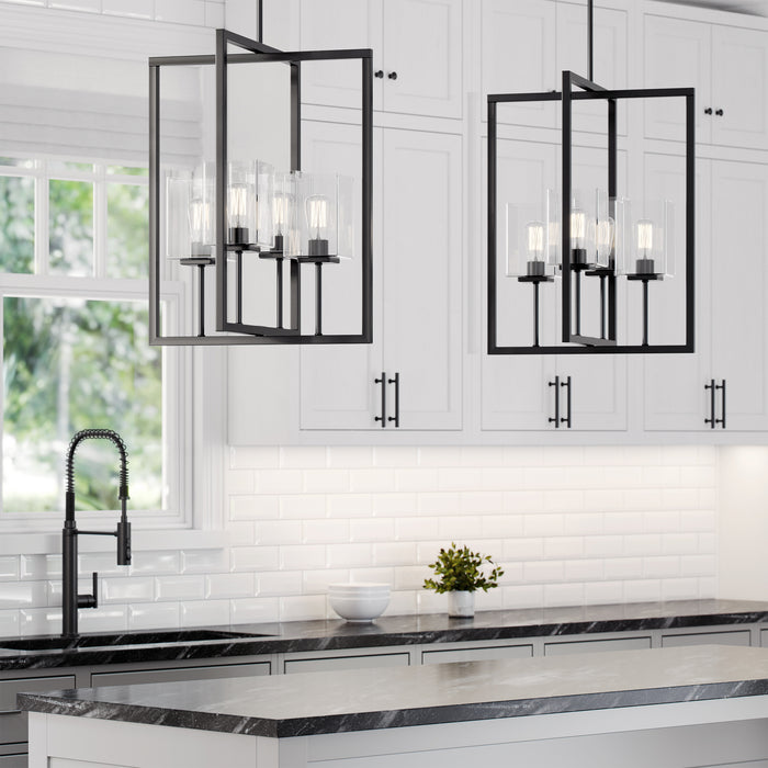 Generation Lighting - 5241504-112 - Four Light Hall / Foyer - Mitte - Midnight Black