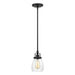 Generation Lighting - 6114501-112 - One Light Mini-Pendant - Belton - Midnight Black