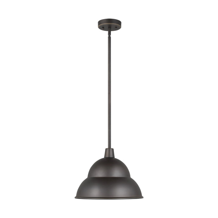 Visual Comfort Studio - 6236701-71 - One Light Outdoor Pendant - Barn Light - Antique Bronze