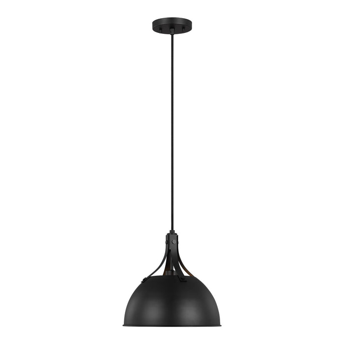 Visual Comfort Studio - 6524201-112 - One Light Pendant - Rockland - Midnight Black