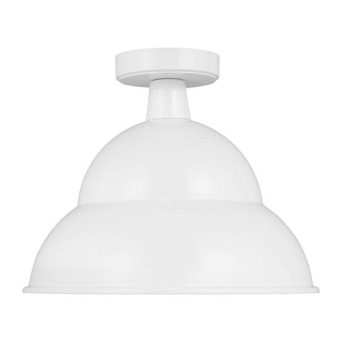 Visual Comfort Studio - 7836701-15 - One Light Outdoor Flush Mount - Barn Light - White