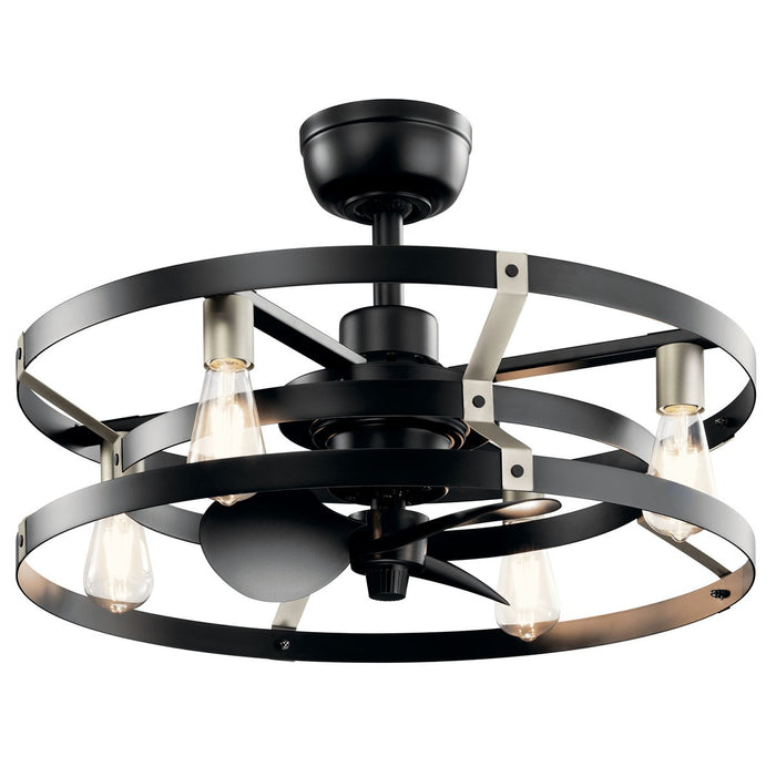 Kichler - 300040SBK - 25 Inch Ceiling Fan - Cavelli - Satin Black