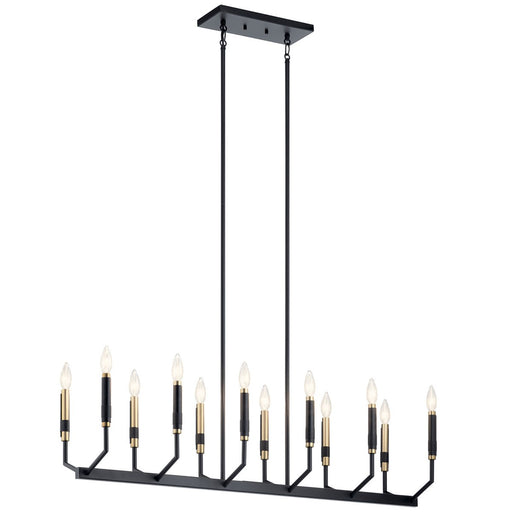 Kichler - 52350BK - 12 Light Linear Chandelier - Armand - Black