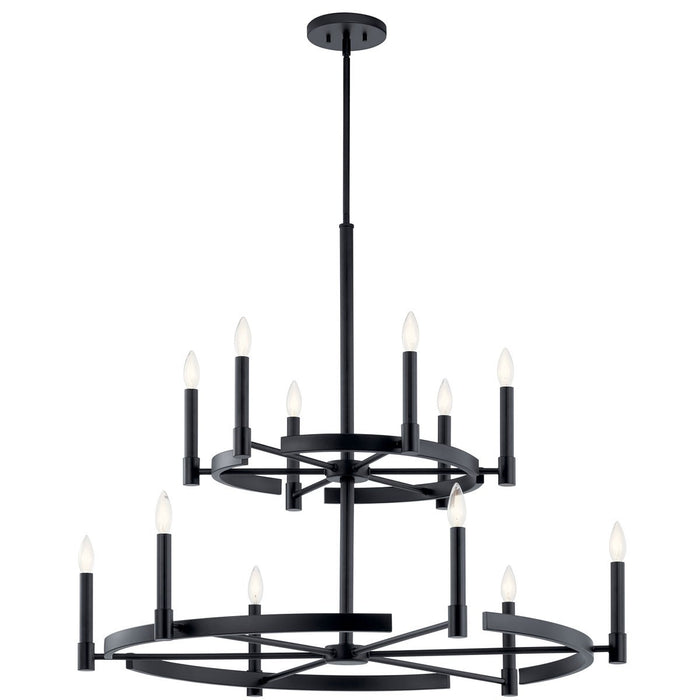 Kichler - 52428BK - 12 Light Chandelier - Tolani - Black