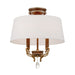 Metropolitan - N6552-690 - Four Light Semi Flush Mount - Magnolia Manor - Pale Gold with Distressed Bronze