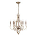 Metropolitan - N6557-690 - Six Light Chandelier - Magnolia Manor - Pale Gold With Distressed Bronze
