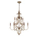 Metropolitan - N6558-690 - Ten Light Chandelier - Magnolia Manor - Pale Gold With Distressed Bronze