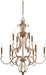 Metropolitan - N6558-690 - Ten Light Chandelier - Magnolia Manor - Pale Gold With Distressed Bronze