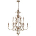 Metropolitan - N6559-690 - 12 Light Chandelier - Magnolia Manor - Pale Gold With Distressed Bronze