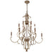 Metropolitan - N6559-690 - 12 Light Chandelier - Magnolia Manor - Pale Gold With Distressed Bronze
