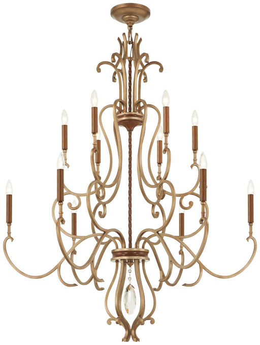 Metropolitan - N6559-690 - 12 Light Chandelier - Magnolia Manor - Pale Gold With Distressed Bronze