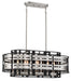 Metropolitan - N7988-420 - Eight Light Island Pendant - Presten - Brushed Nickle With Sand Coal