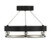 Metropolitan - N7991-572-L - LED Semi Flush Mount - Grande Illusion - Polished Nickel And Coal