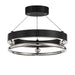 Metropolitan - N7991-572-L - LED Semi Flush Mount - Grande Illusion - Polished Nickel And Coal