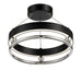 Metropolitan - N7991-572-L - LED Semi Flush Mount - Grande Illusion - Polished Nickel And Coal
