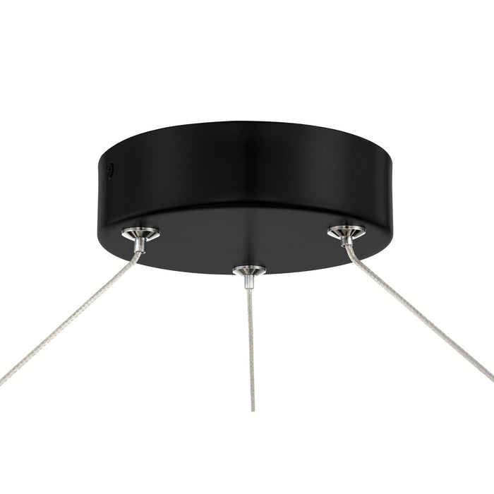 Metropolitan - N7991-572-L - LED Semi Flush Mount - Grande Illusion - Polished Nickel And Coal