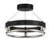 Metropolitan - N7991-572-L - LED Semi Flush Mount - Grande Illusion - Polished Nickel And Coal