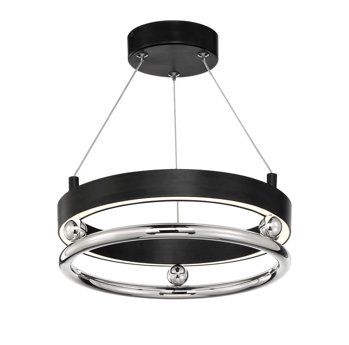 Metropolitan - N7991-572-L - LED Semi Flush Mount - Grande Illusion - Polished Nickel And Coal
