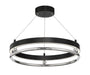 Metropolitan - N7992-572-L - LED Semi Flush Mount - Grande Illusion - Polished Nickel And Coal