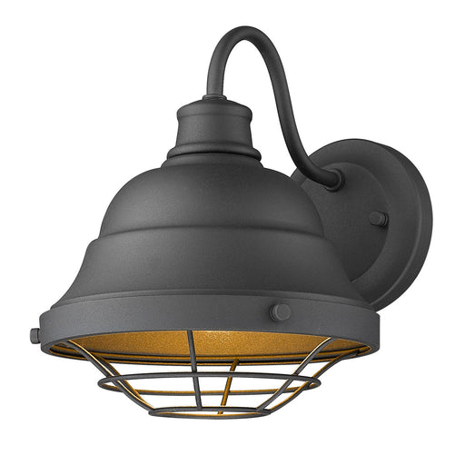 Bartlett One Light Outdoor Wall Mount Natural Black