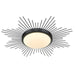 Golden - 9126-FM24 BLK-OP - LED Flush Mount - Kieran - Matte Black