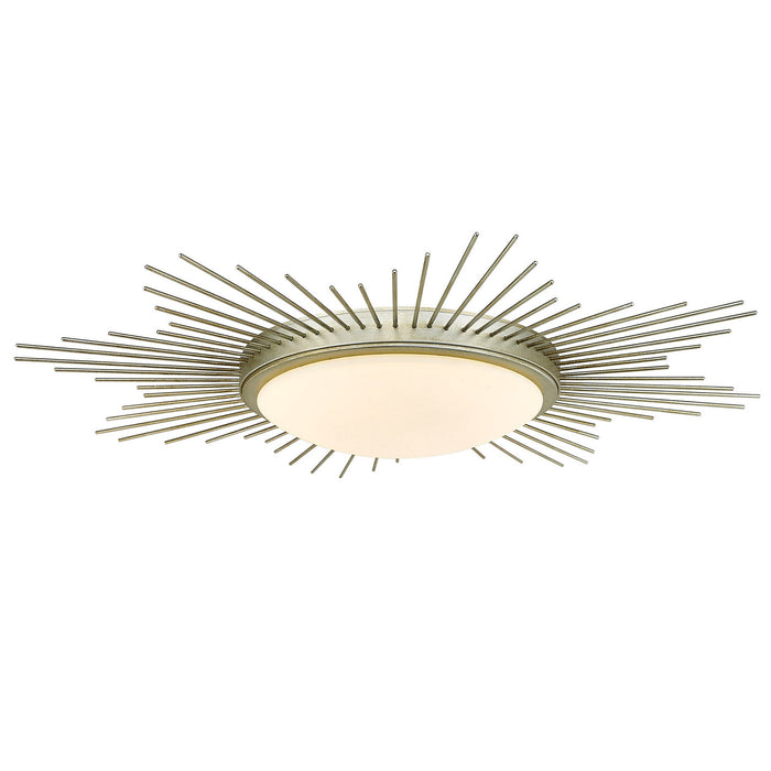Golden - 9126-FM24 WG-OP - LED Flush Mount - Kieran - White Gold
