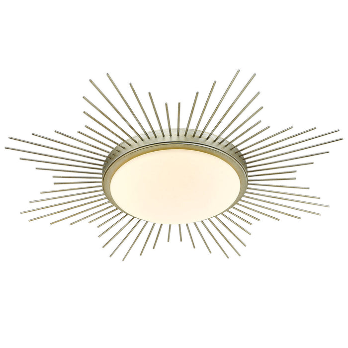 Golden - 9126-FM24 WG-OP - LED Flush Mount - Kieran - White Gold