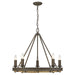 Golden - 1053-5 DR - Five Light Chandelier - Stokes - Dark Rust