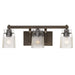 Golden - 1405-BA3 RBZ-CAG - Three Light Vanity Light - Travers - Rubbed Bronze