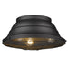 Golden - 7316-OFM NB - Three Light Outdoor Flush Mount - Bartlett - Natural Black