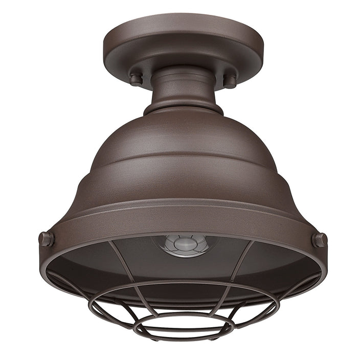 Golden - 7316-OSF TBZ - One Light Outdoor Semi-Flush Mount - Bartlett - Textured Bronze