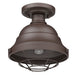 Golden - 7316-OSF TBZ - One Light Outdoor Semi-Flush Mount - Bartlett - Textured Bronze
