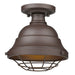 Golden - 7316-OSF TBZ - One Light Outdoor Semi-Flush Mount - Bartlett - Textured Bronze