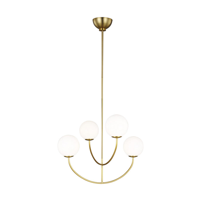 Visual Comfort Studio - AEC1054BBS - Four Light Chandelier - Galassia - Burnished Brass