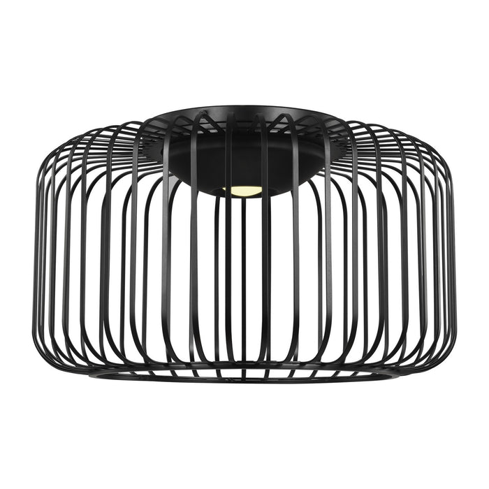 Kai LED Flush Mount Nightshade Black