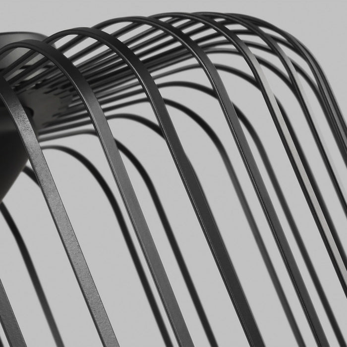 Kai LED Flush Mount Nightshade Black