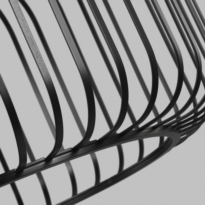 Kai LED Flush Mount Nightshade Black