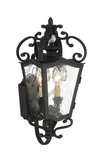 Brixton Ivey Two Light Outdoor Lantern Sand Coal w/Soft Brass