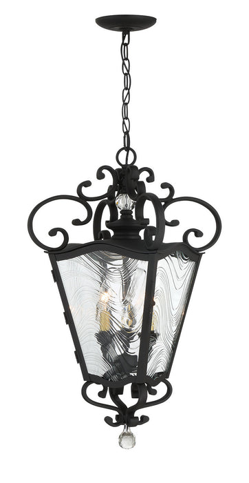 Minka-Lavery - 9334-661 - Three Light Outdoor Chain Hung - Brixton Ivey - Coal And Soft Brass