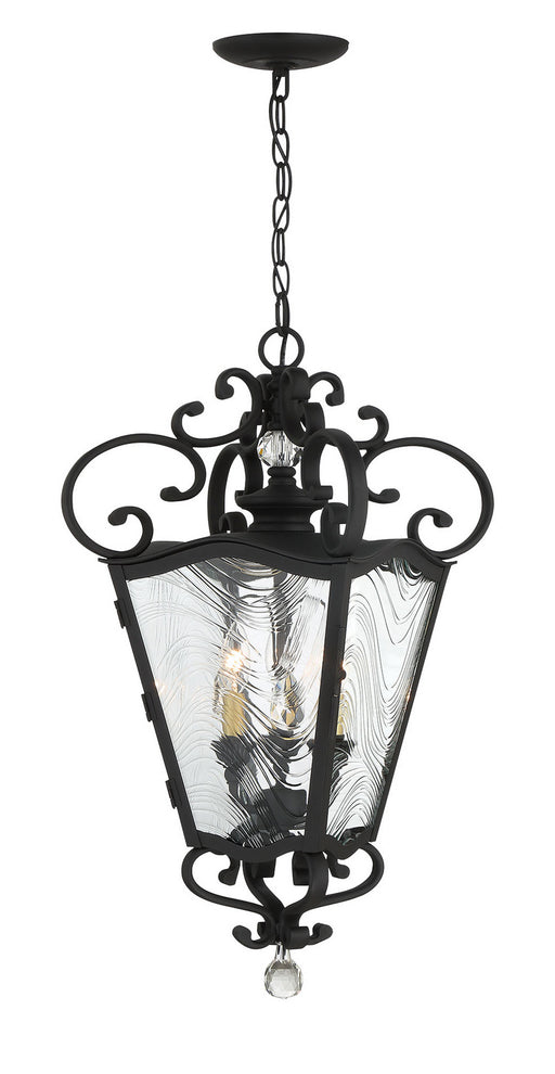 Minka-Lavery - 9334-661 - Three Light Outdoor Chain Hung - Brixton Ivey - Coal And Soft Brass