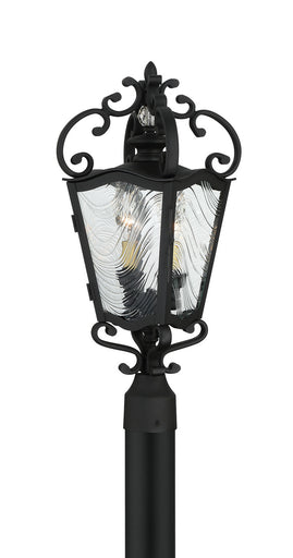 Brixton Ivey Two Light Outdoor Post Mount Sand Coal w/Soft Brass